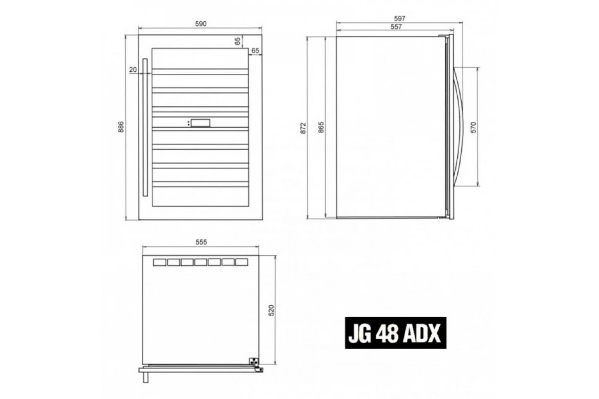 Винный шкаф IP Industrie JG 48 ADX