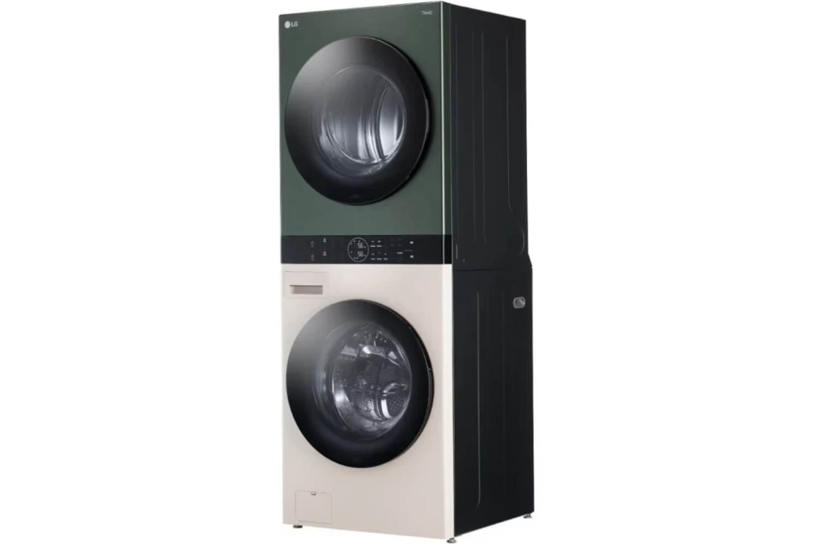 Стиральная машина с сушкой в колонну LG W1S1CVKK2HM WashTower