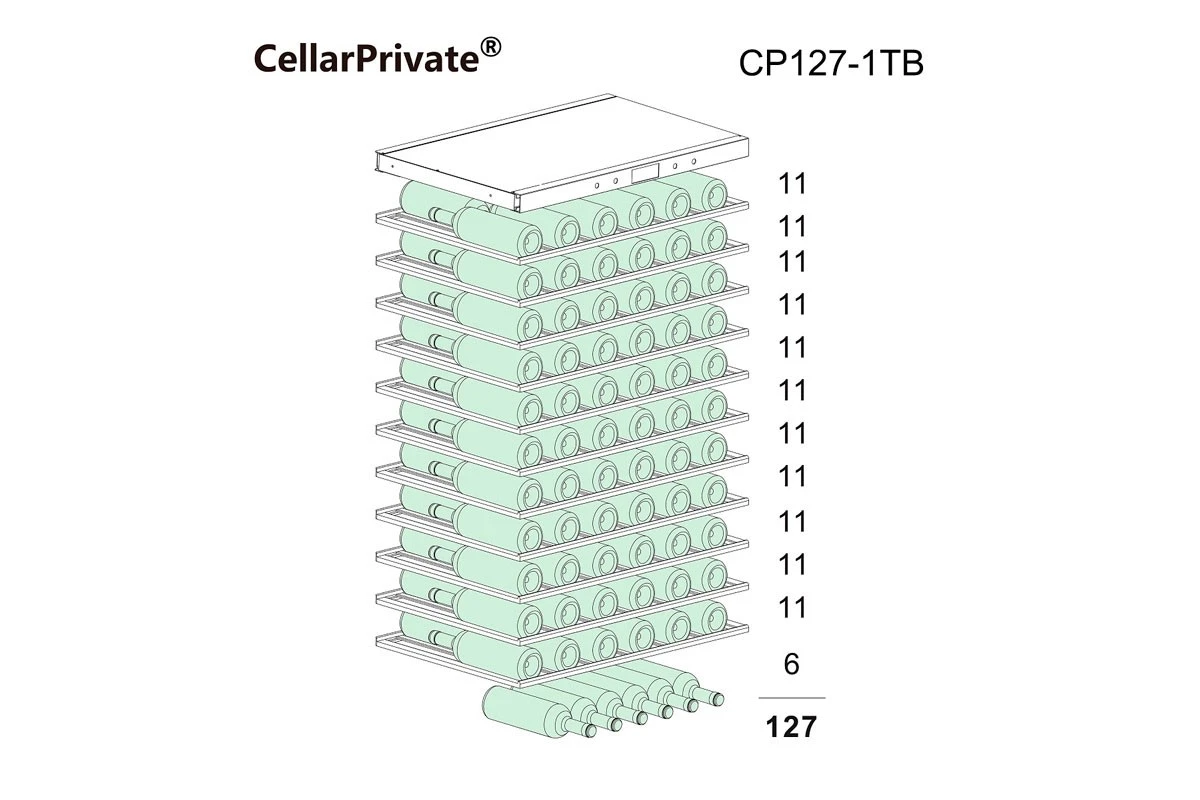 Винный шкаф Cellar Private CP127-1TB