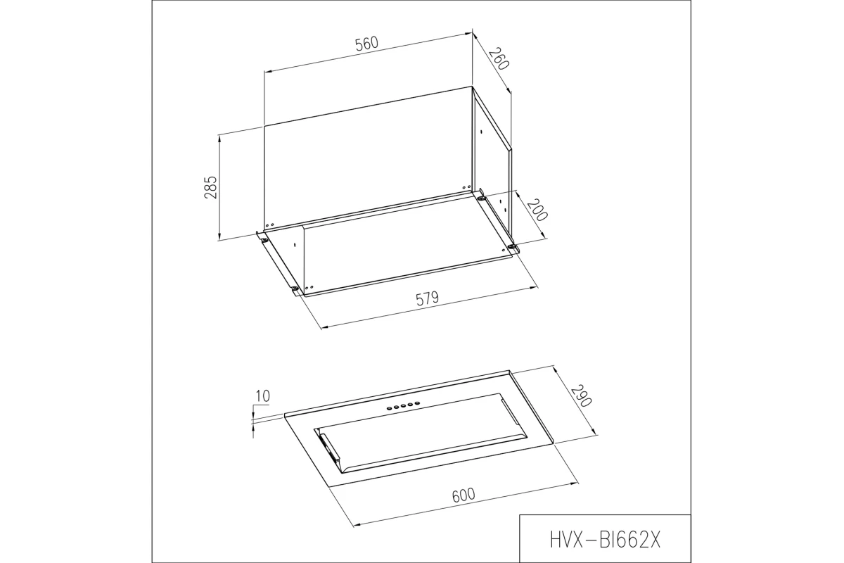 Вытяжка Haier HVX-BI662X