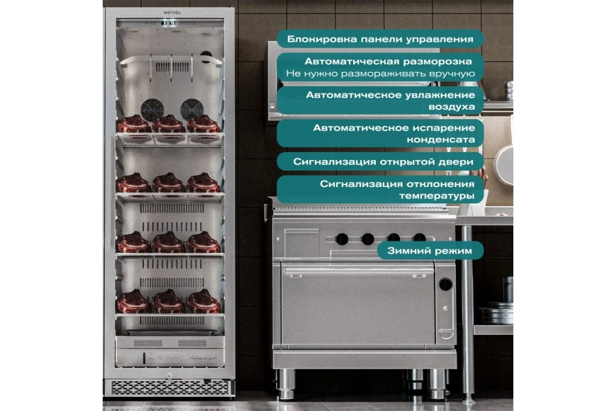 Холодильник для сухого вызревания мяса Meyvel MM-135SR