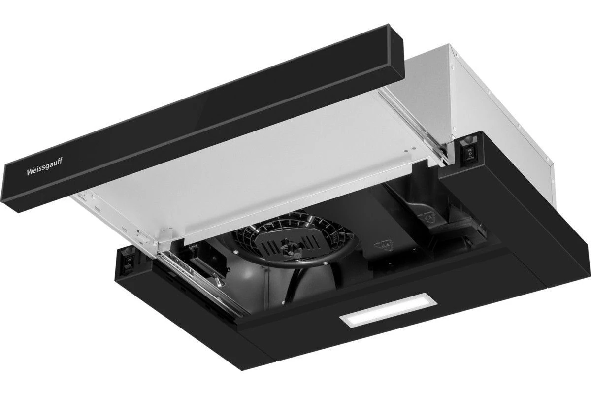 Кухонная встраиваемая вытяжка Weissgauff TEL 500 Black Glass