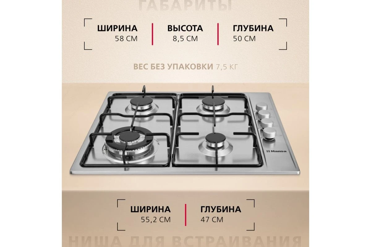 Газовая панель Hansa BHGI63112015