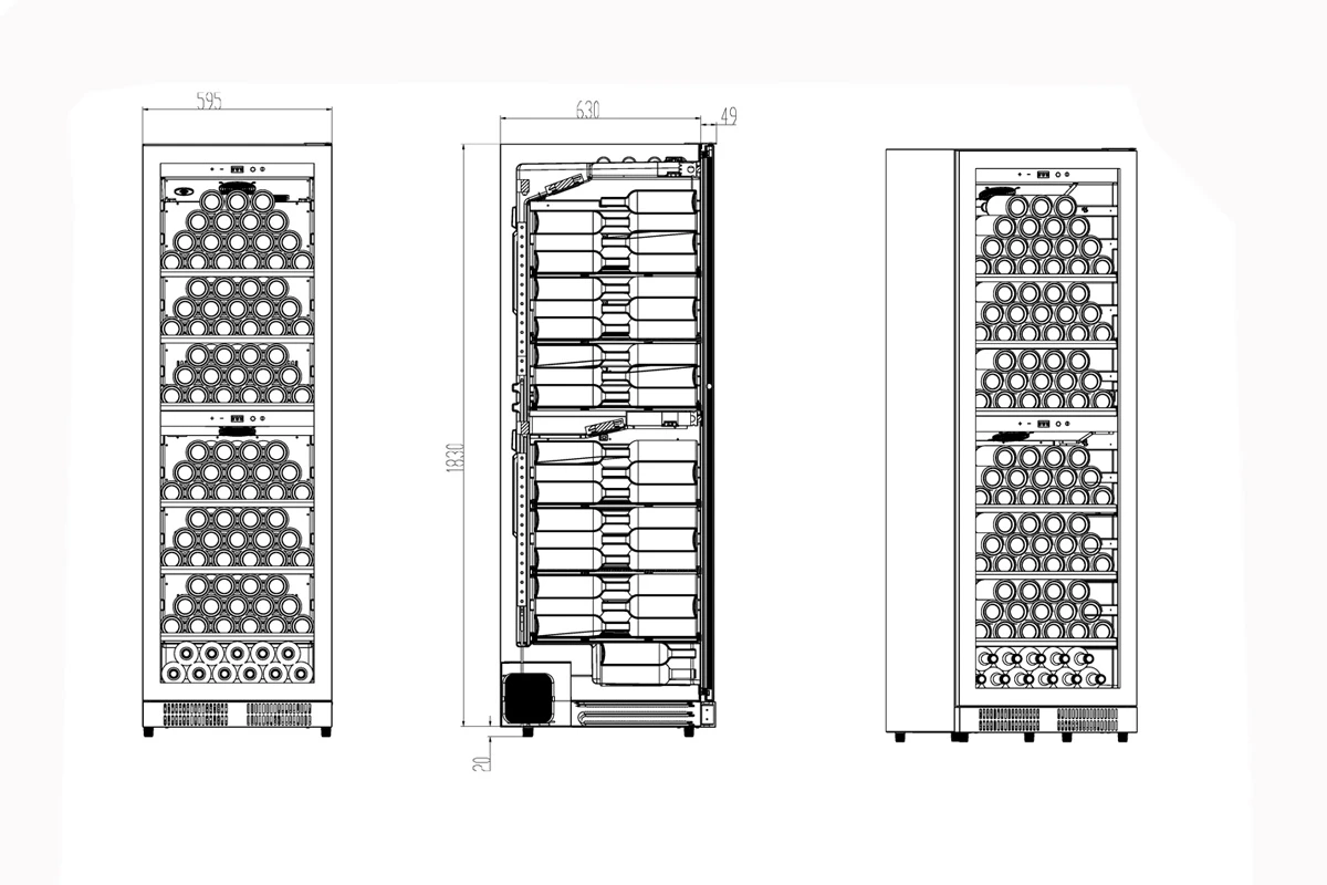 Винный шкаф CASO WineChef Pro 180 black