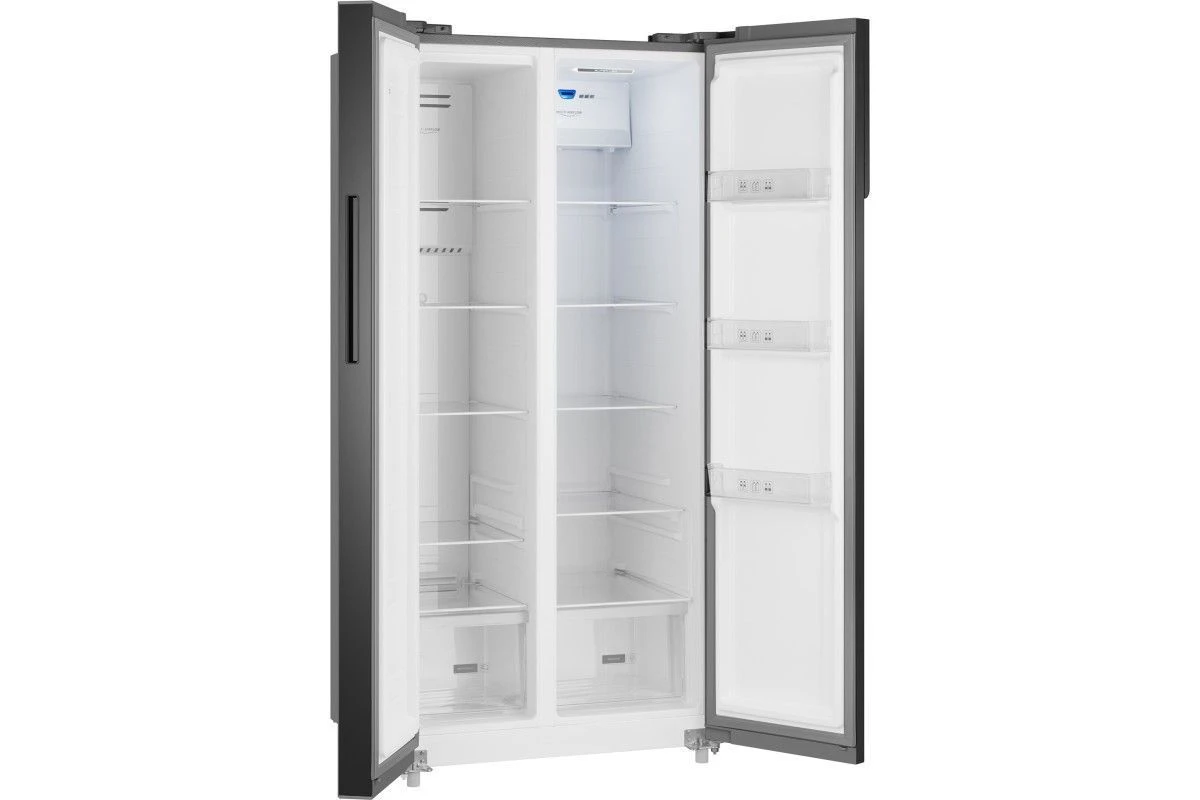 Отдельностоящий холодильник с инвертором Weissgauff WSBS 500 Inverter NoFrost Beige Glass