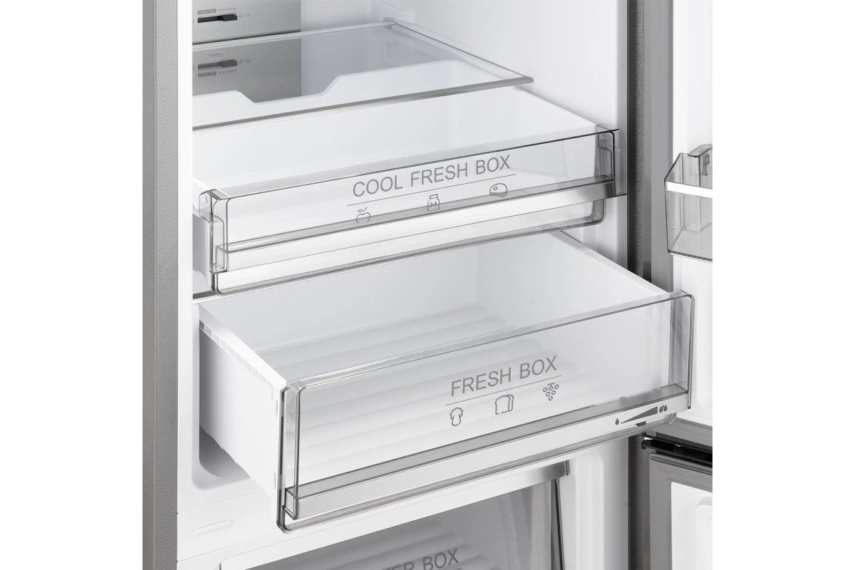 Отдельностоящий холодильник с инвертором Weissgauff WRK 2000 Total NoFrost Inverter Beige Glass