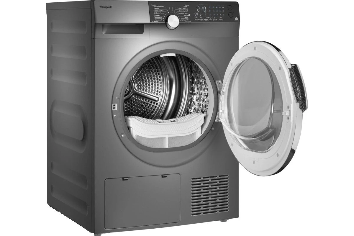 Сушильная машина с инвертором Weissgauff WD 599 DC Inverter Heat Pump Silver