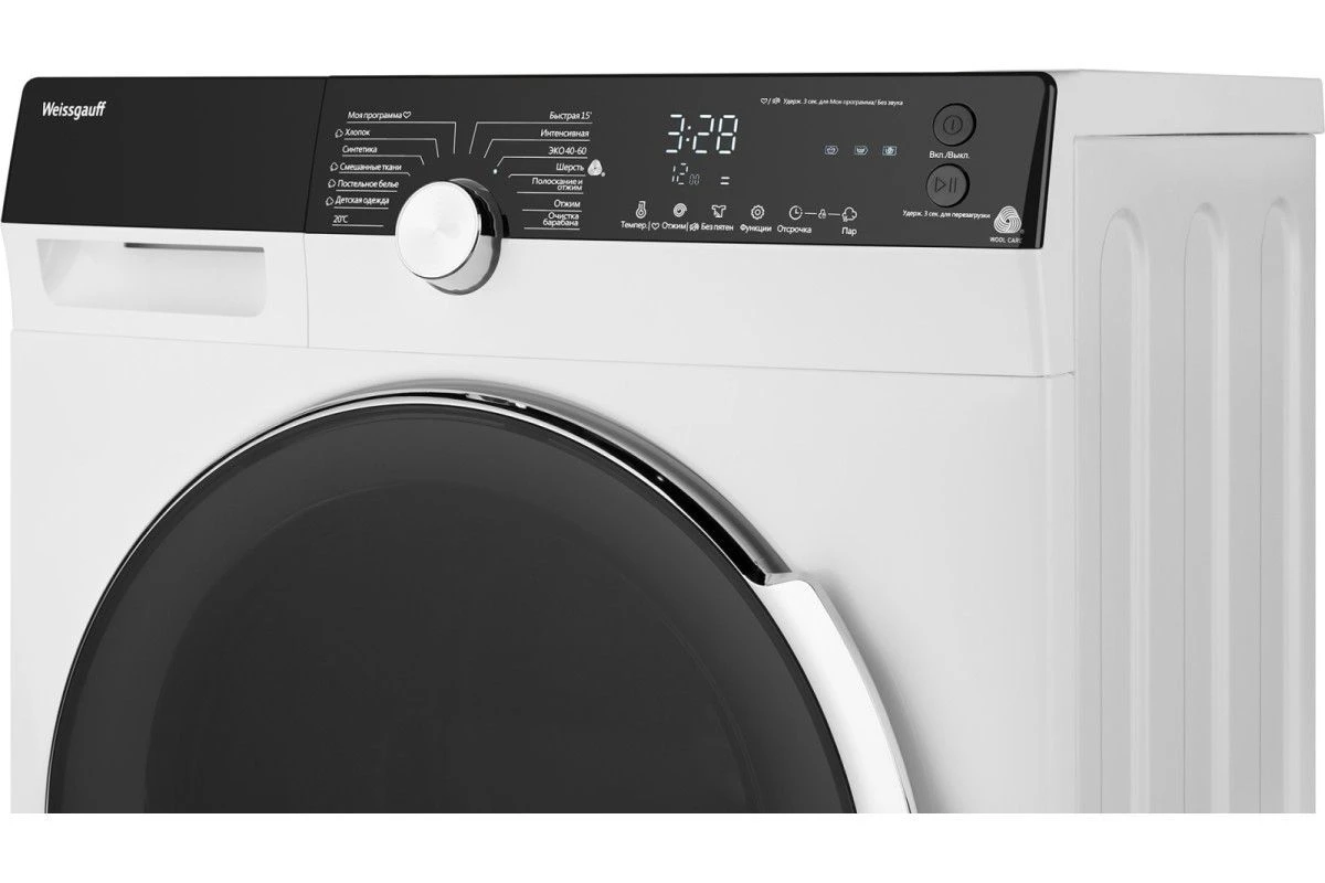 Cтиральная машина с инвертором и паром Weissgauff WM 4027 Inverter Steam