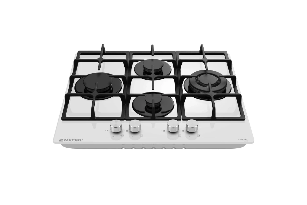 Варочная панель газовая MEFERI MGH604WH GLASS ULTRA