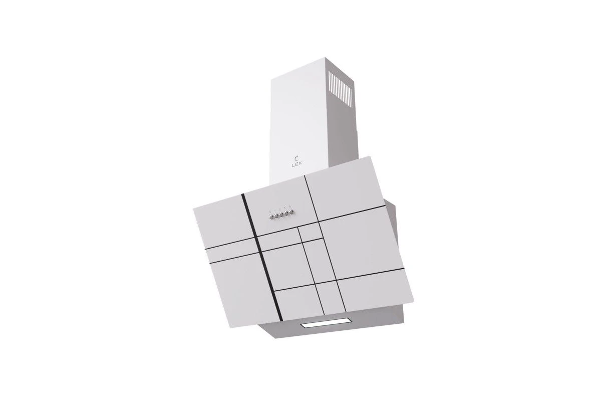 Вытяжка кухонная наклонная LEX MOZA 600 R1 White