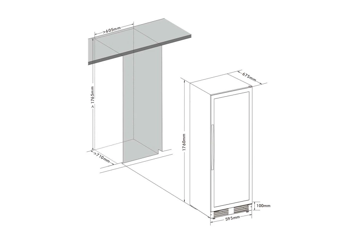 Винный шкаф Cellar Private CP154-3TB