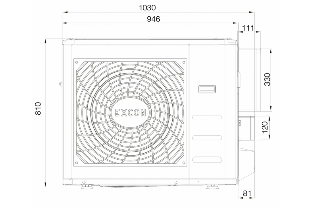 Напольно-потолочный кондиционер Excon CR-01-1022