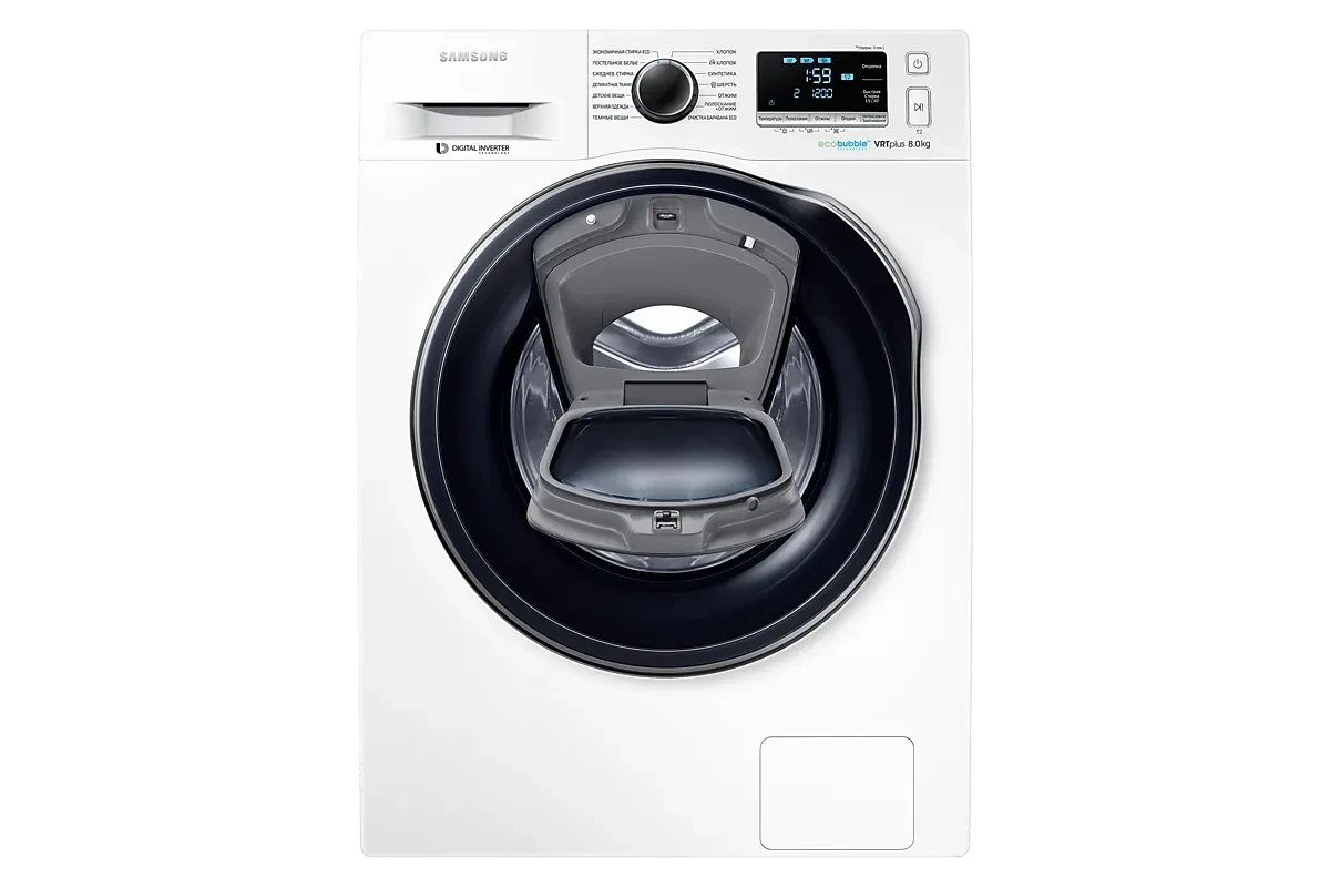 Стиральная машина Samsung WW80K6210RW/LD (AddWash и Eco Bubble)