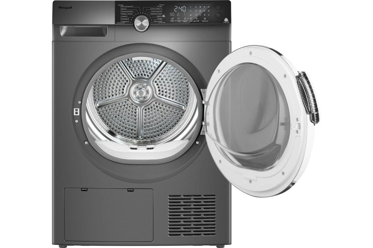 Сушильная машина с инвертором Weissgauff WD 599 DC Inverter Heat Pump Silver