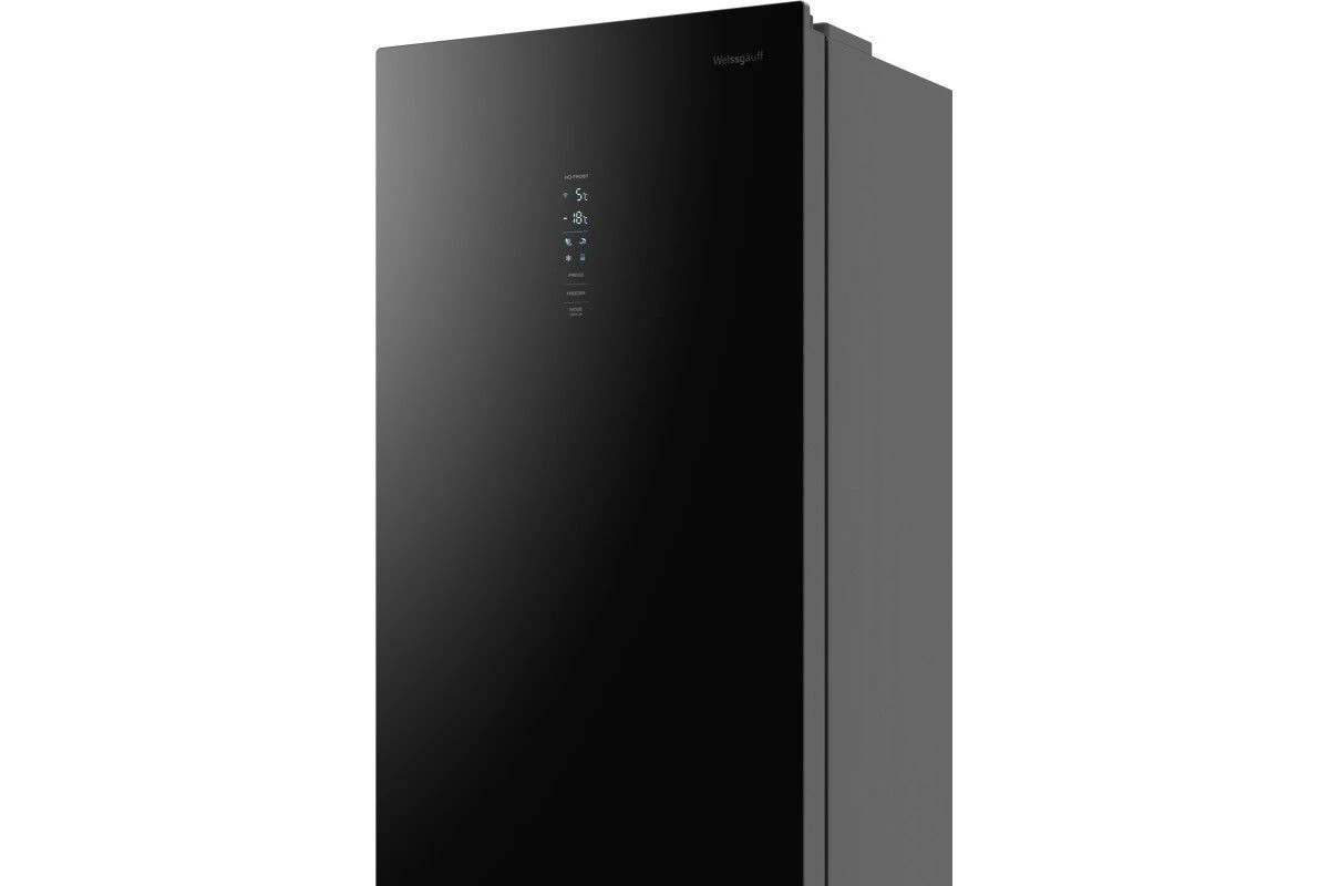 Отдельностоящий холодильник с инвертором Weissgauff WRK 2000 Total NoFrost Inverter Black Glass