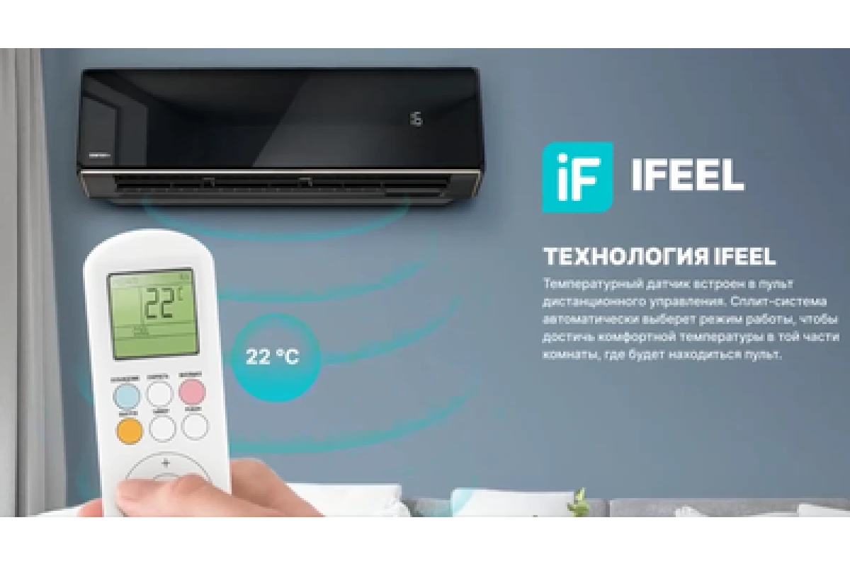 Настенный внутренний блок мульти-сплит системы Centek CT-66AMWM-H12/4R3B(HE)