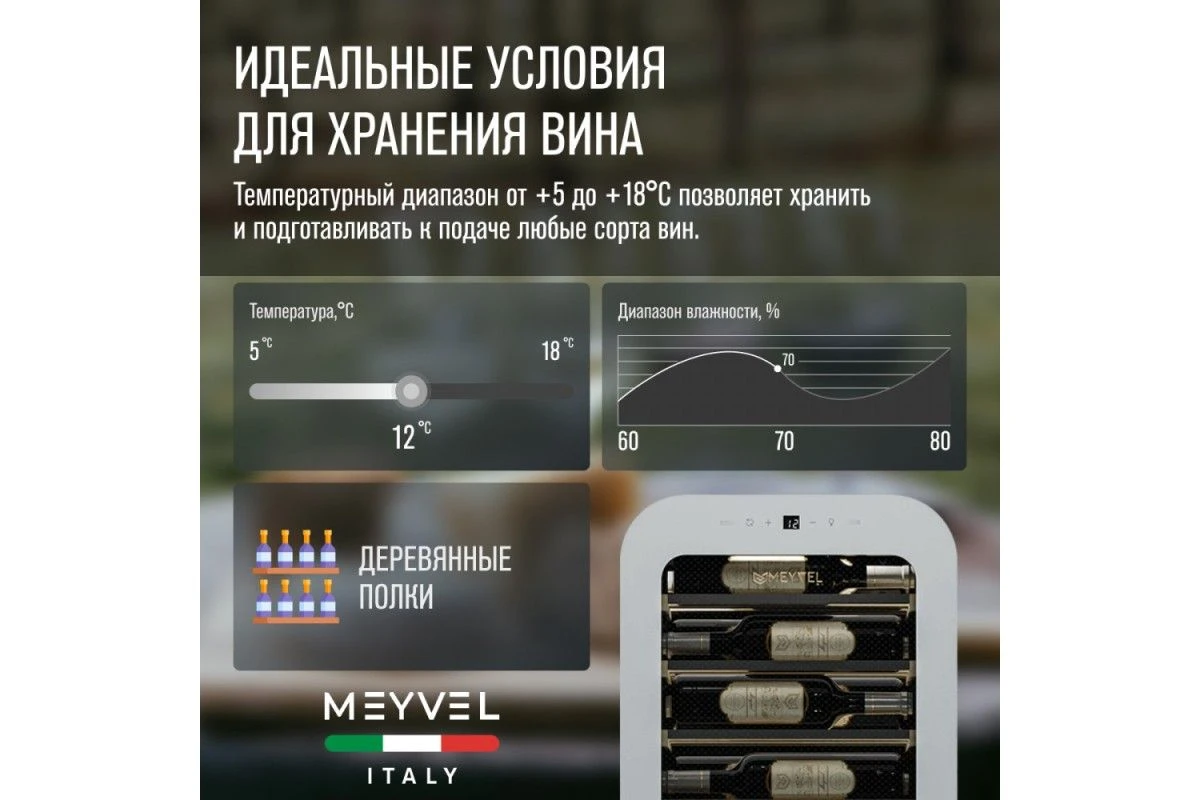 Винный шкаф Meyvel MV34-KWF1