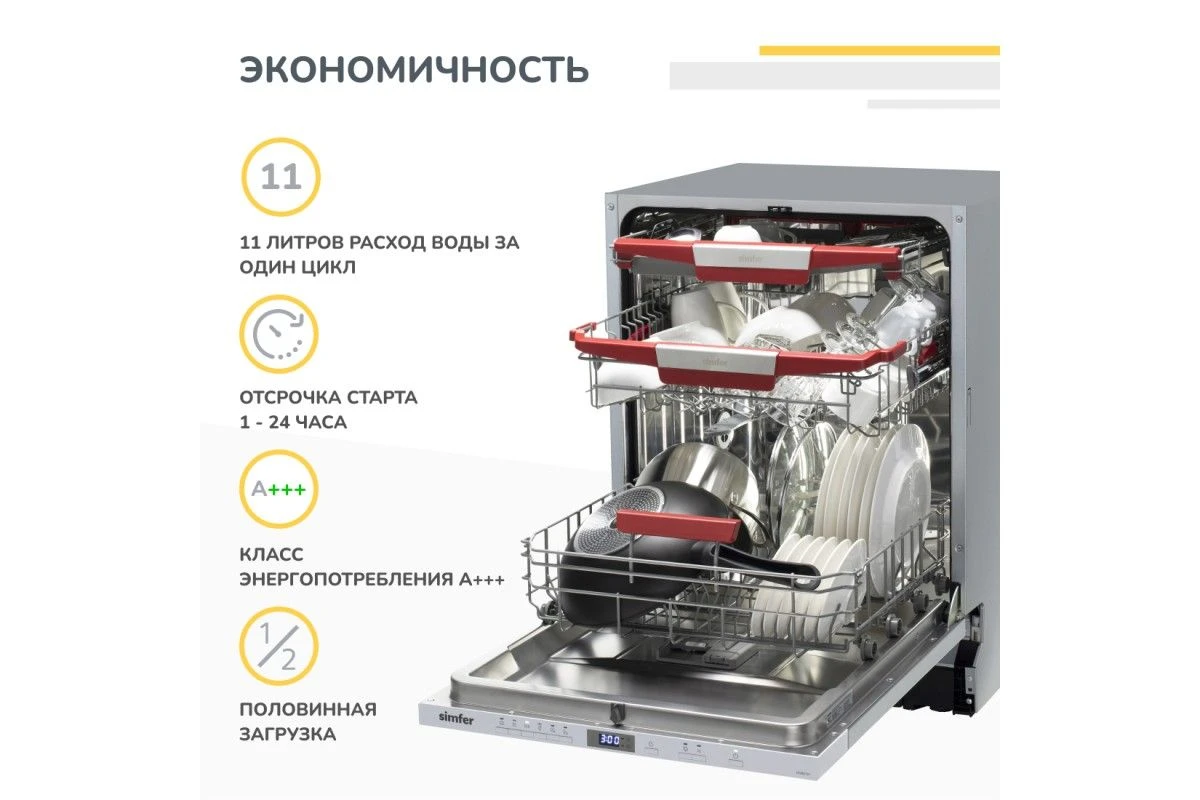 Встраиваемая посудомоечная машина Simfer DGB6701