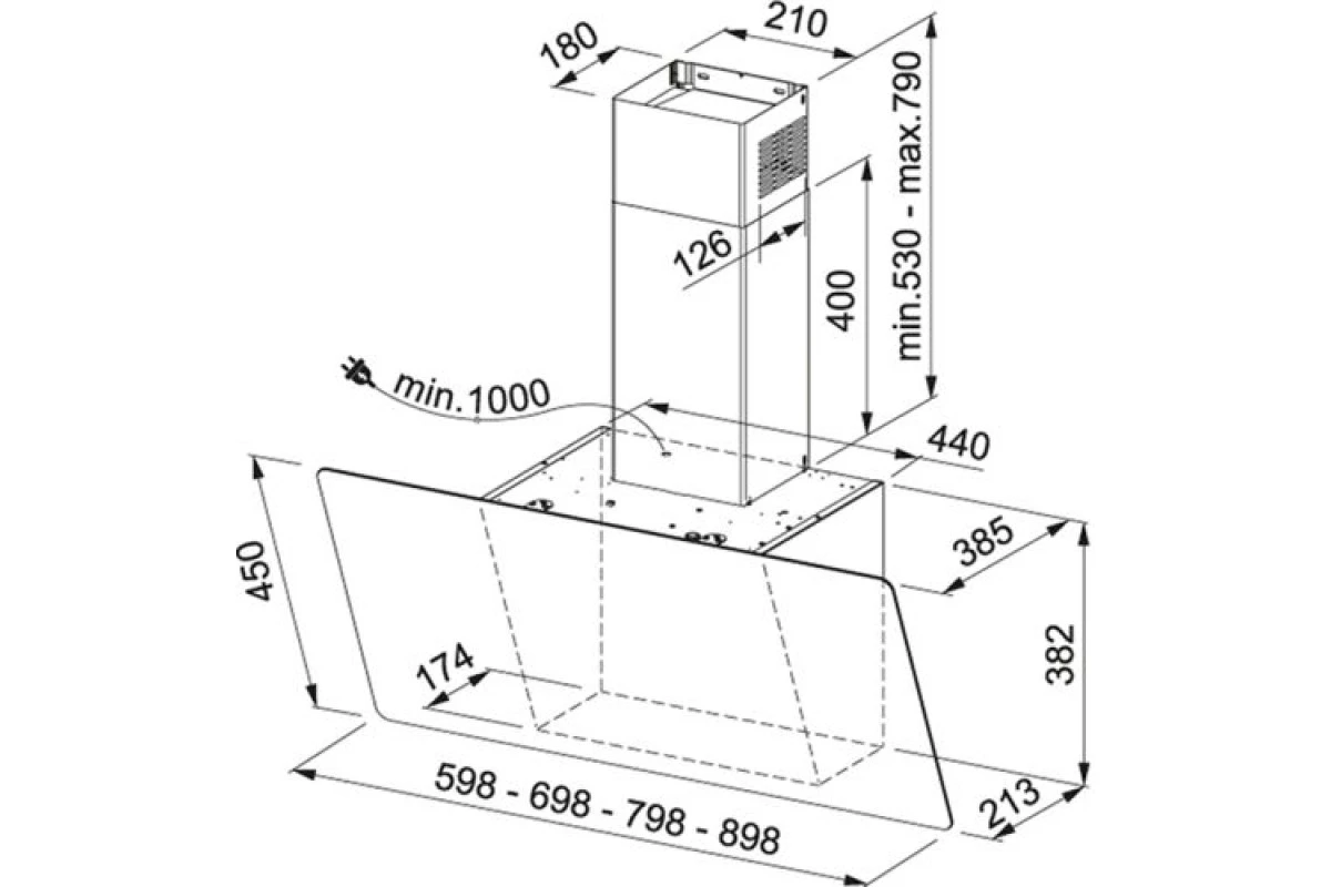 Вытяжка Franke FPJ 705 V BK/SS 330.0528.069