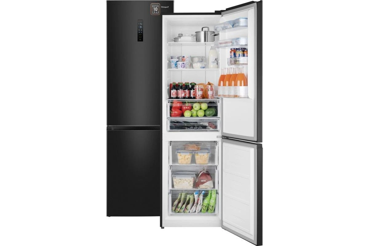 Отдельностоящий холодильник с инвертором Weissgauff WRK 2000 Total NoFrost Inverter Black Inox