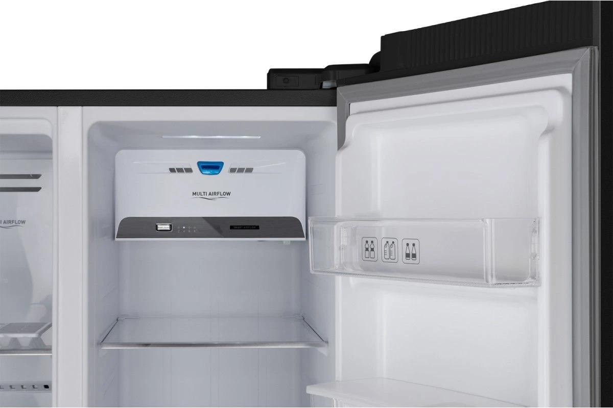 Отдельностоящий холодильник с инвертором и подачей воды Weissgauff WSBS 600 XB NoFrost Inverter Water Dispenser