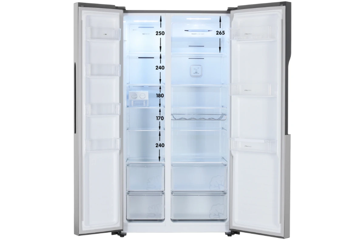 Отдельностоящий холодильник Gorenje NRS918EMX
