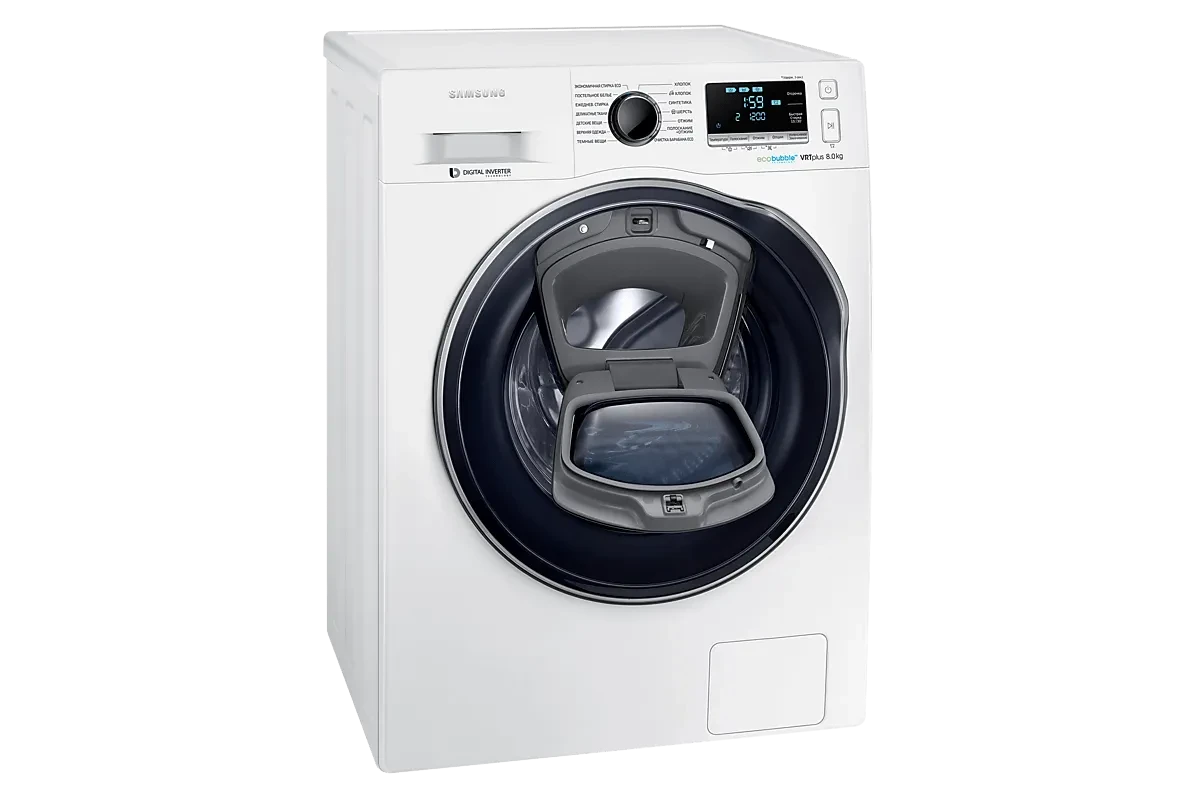 Стиральная машина Samsung WW80K6210RW/LD (AddWash и Eco Bubble)