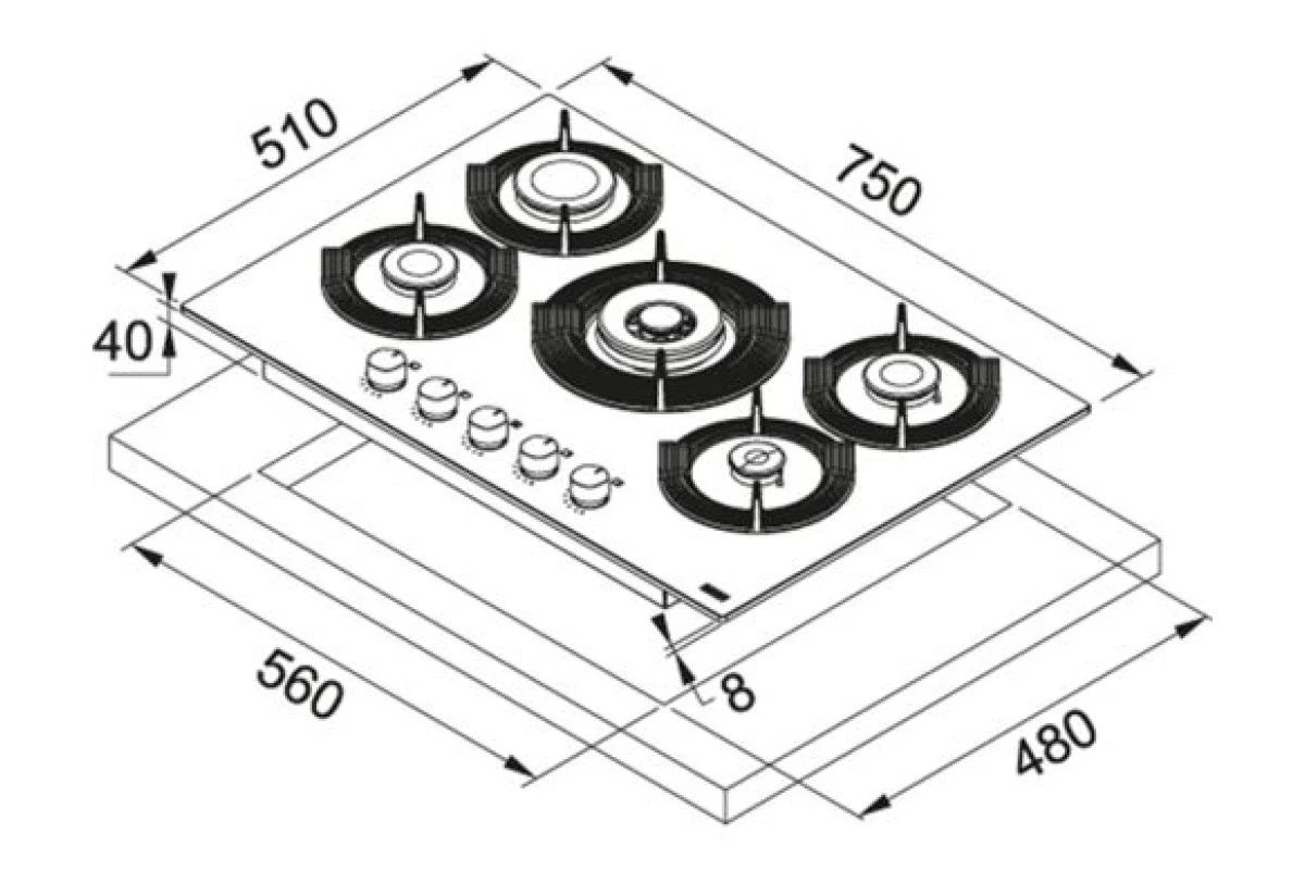 Варочная панель Franke FHMF 755 4G DC C CG