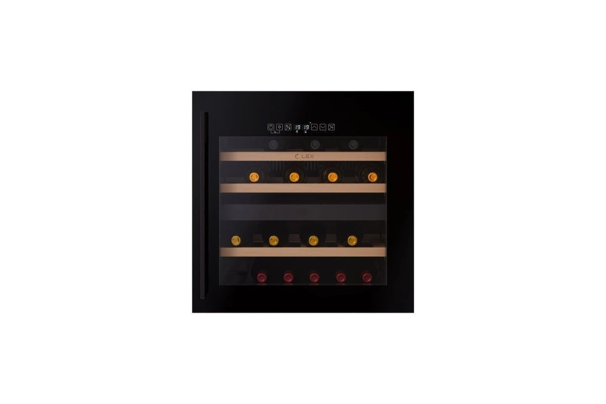 Винный шкаф встраиваемый LEX LWD6036BL dual zone S