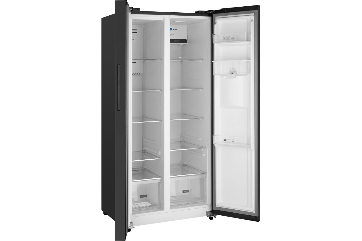 Отдельностоящий холодильник с инвертором и подачей воды Weissgauff WSBS 600 B NoFrost Inverter Water Dispenser