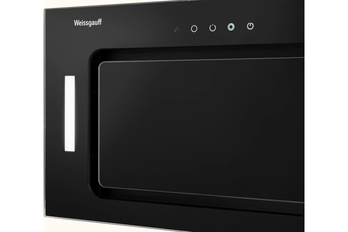 Кухонная встраиваемая вытяжка Weissgauff Intense 600 Touch Black Glass