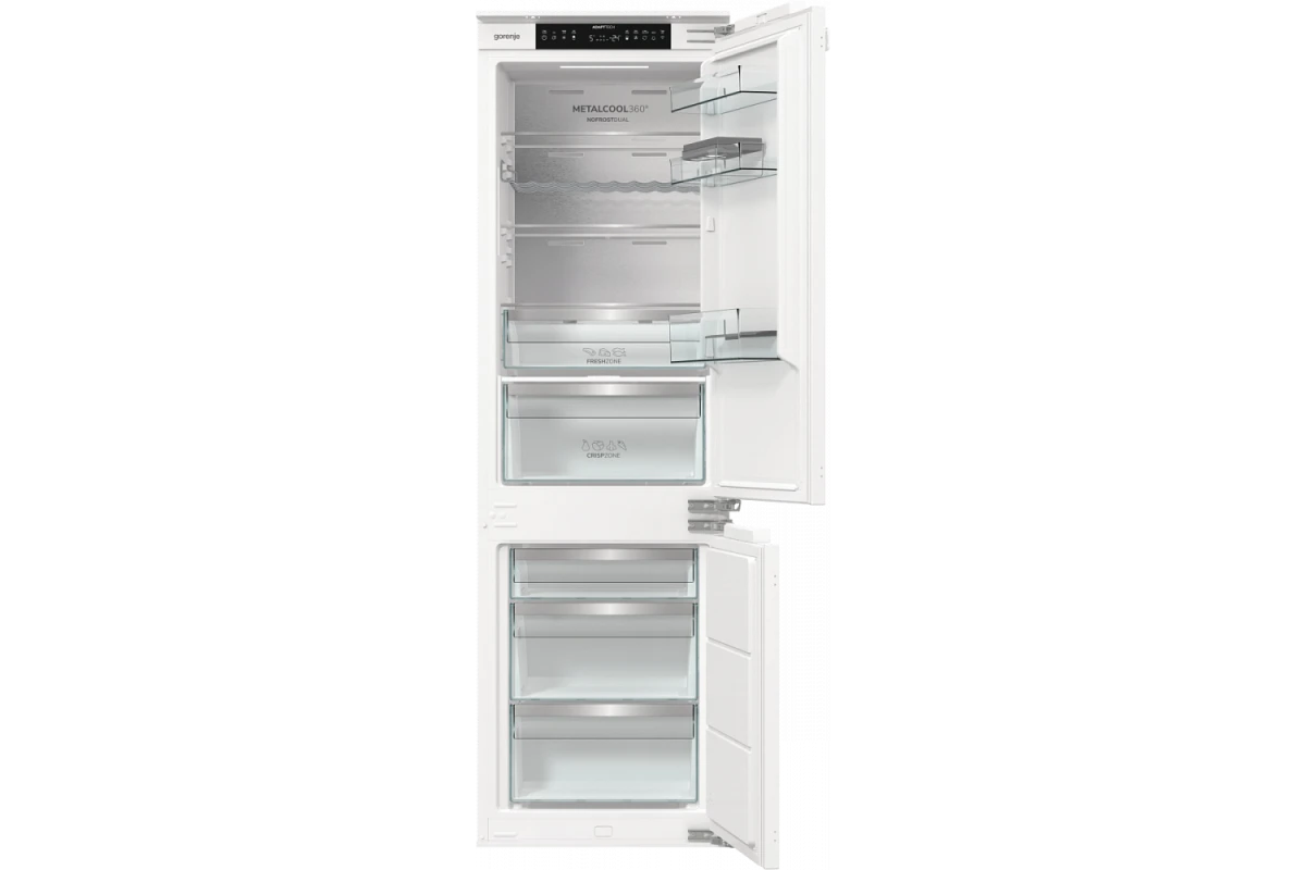 Встраиваемый двухкамерный холодильник Gorenje NRKI517E82WF