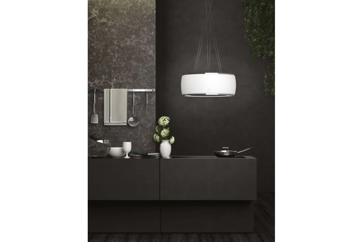 Вытяжка Falmec Circle.Tech SOFFIO isola 58 vetro bianco satinato (600)