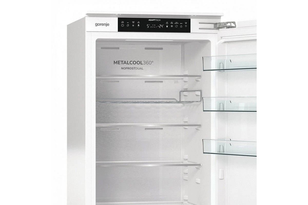 Встраиваемый двухкамерный холодильник Gorenje NRKI519E82WF