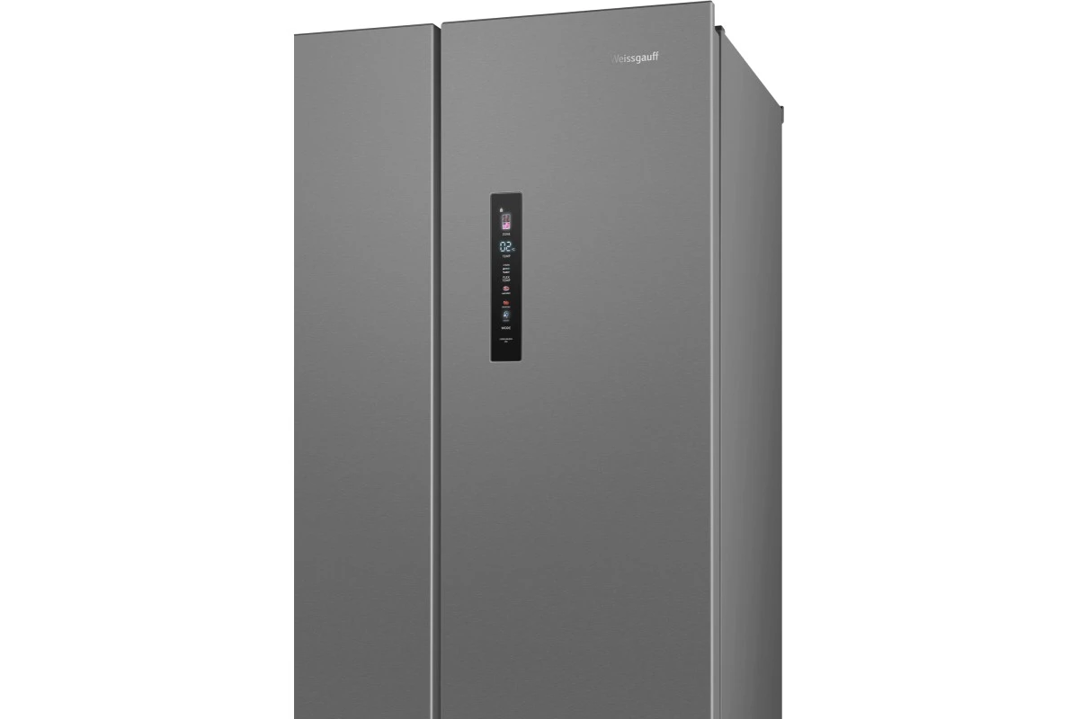 Отдельностоящий холодильник Weissgauff WFD 450 Built-in Inverter NoFrost Inox