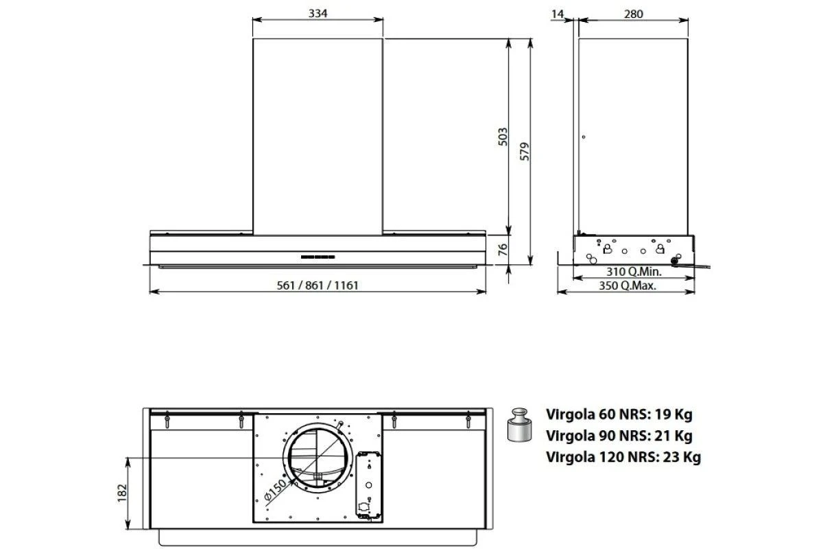 Вытяжка Falmec VIRGOLA (Touch)NRS 60