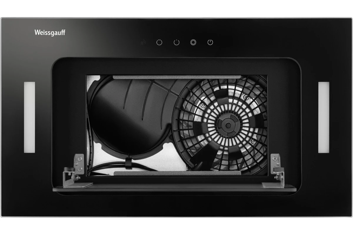 Кухонная встраиваемая вытяжка Weissgauff Intense 600 Touch Black Glass