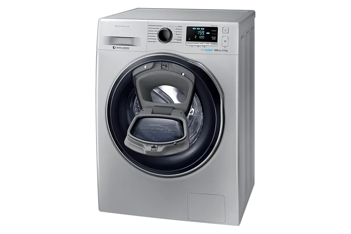 Стиральная машина Samsung WW80K6210RS/LD (AddWash и Eco Bubble)
