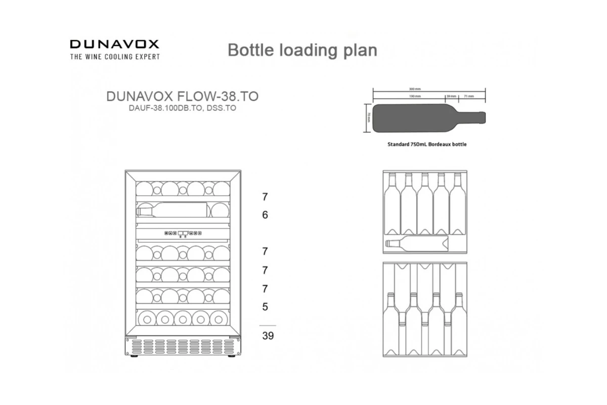 Винный шкаф Dunavox DAUF-38.100DB