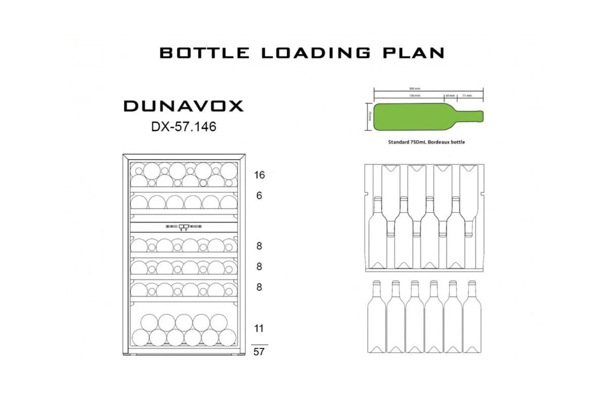 Винный шкаф Dunavox DX-57.146DSK