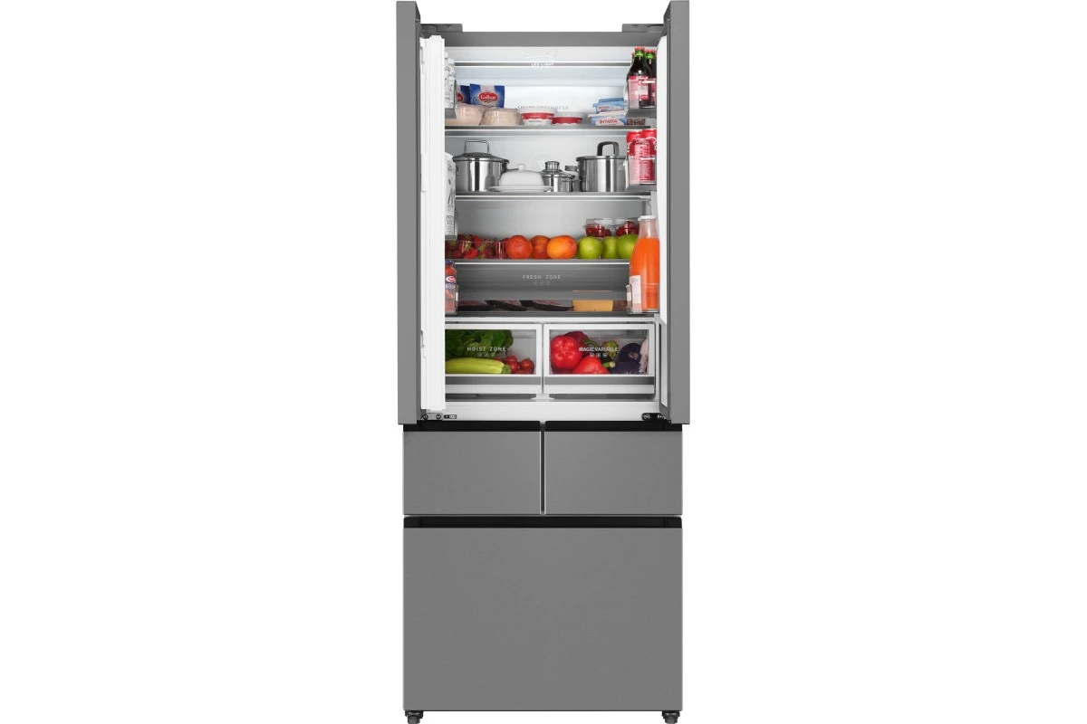 Отдельностоящий холодильник Weissgauff WFD 450 Built-in Inverter NoFrost Inox