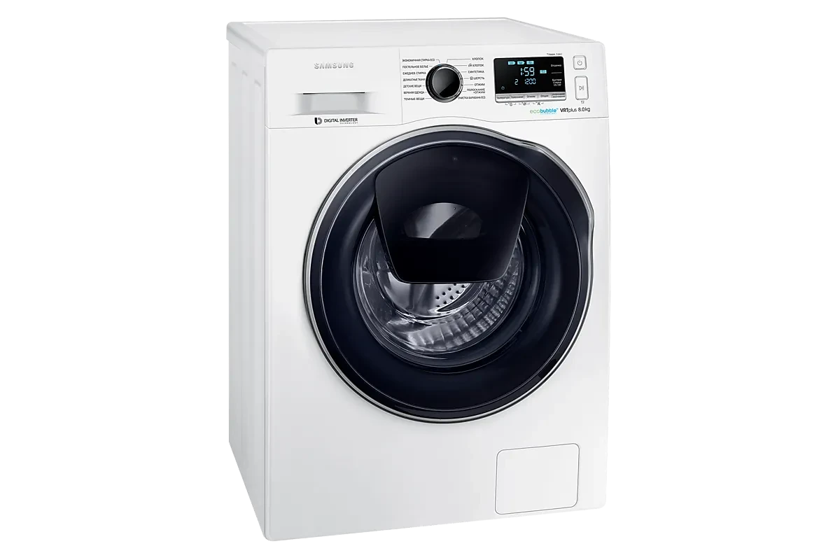 Стиральная машина Samsung WW80K6210RW/LD (AddWash и Eco Bubble)