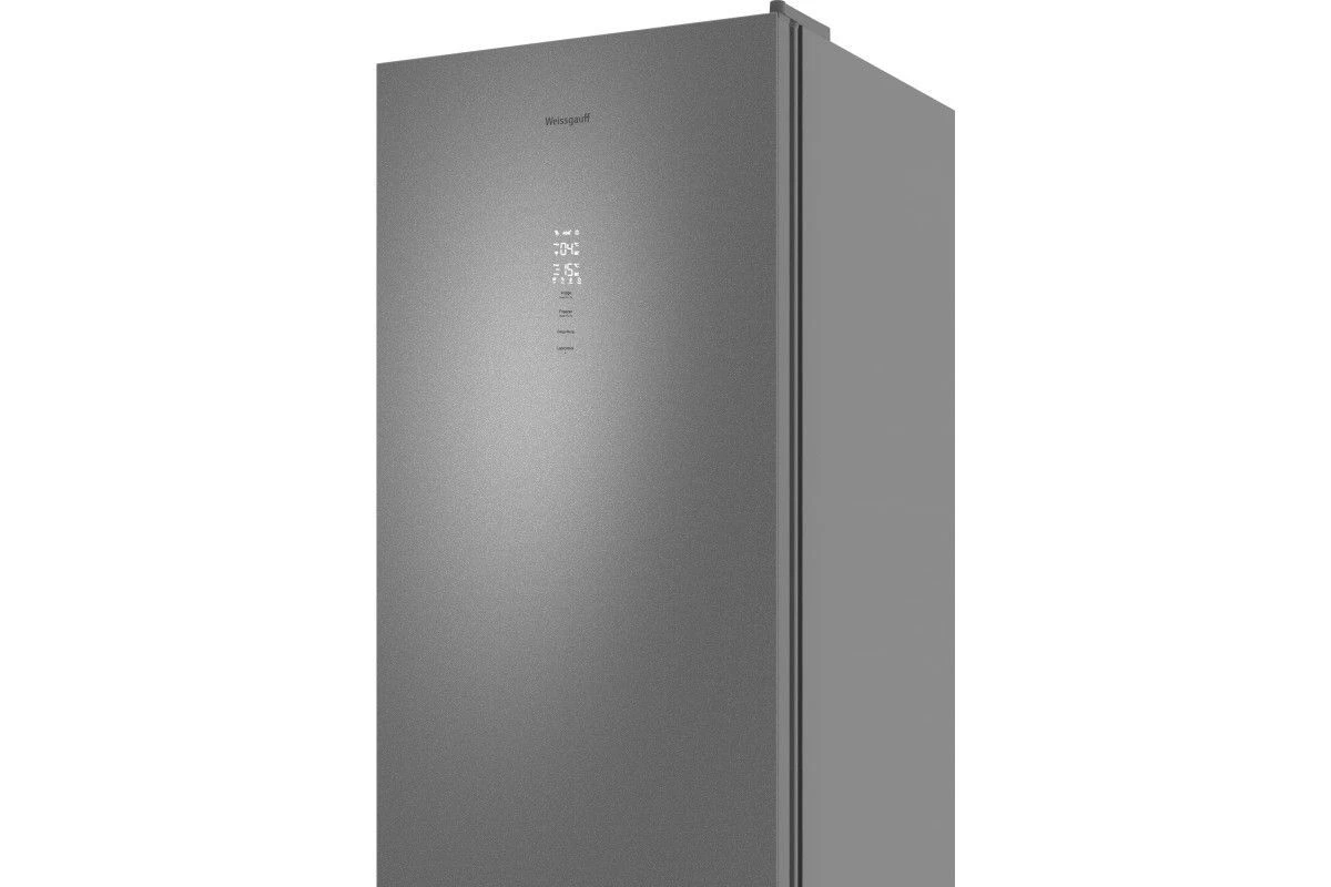 Отдельностоящий холодильник с инвертором Weissgauff WRK 2000 Total NoFrost Inverter Bru Steel Glass
