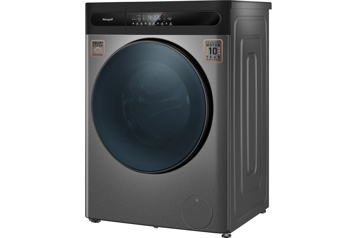 Стиральная машина с сушкой Weissgauff WMD 49411 DC Inverter Steam Grey