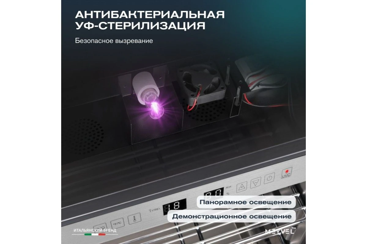 Холодильник для сухого вызревания мяса Meyvel MM-135SR