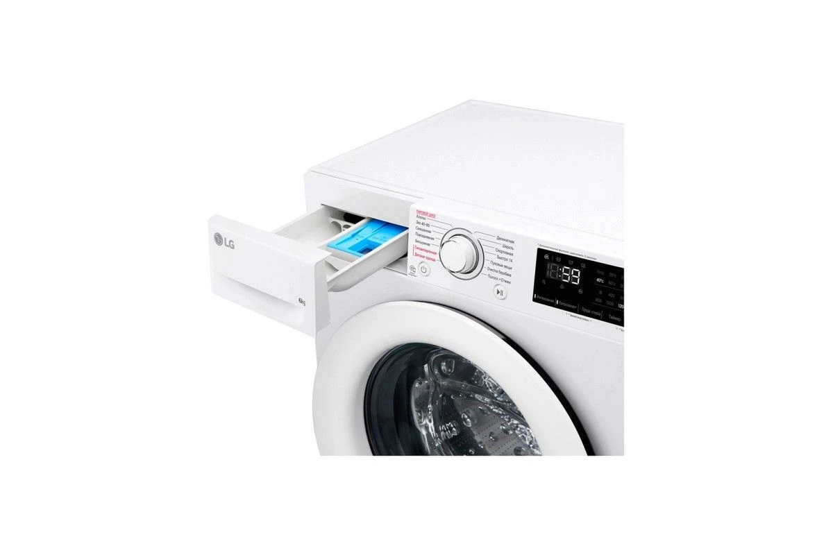 Узкая стиральная машина LG F2M5NS3W