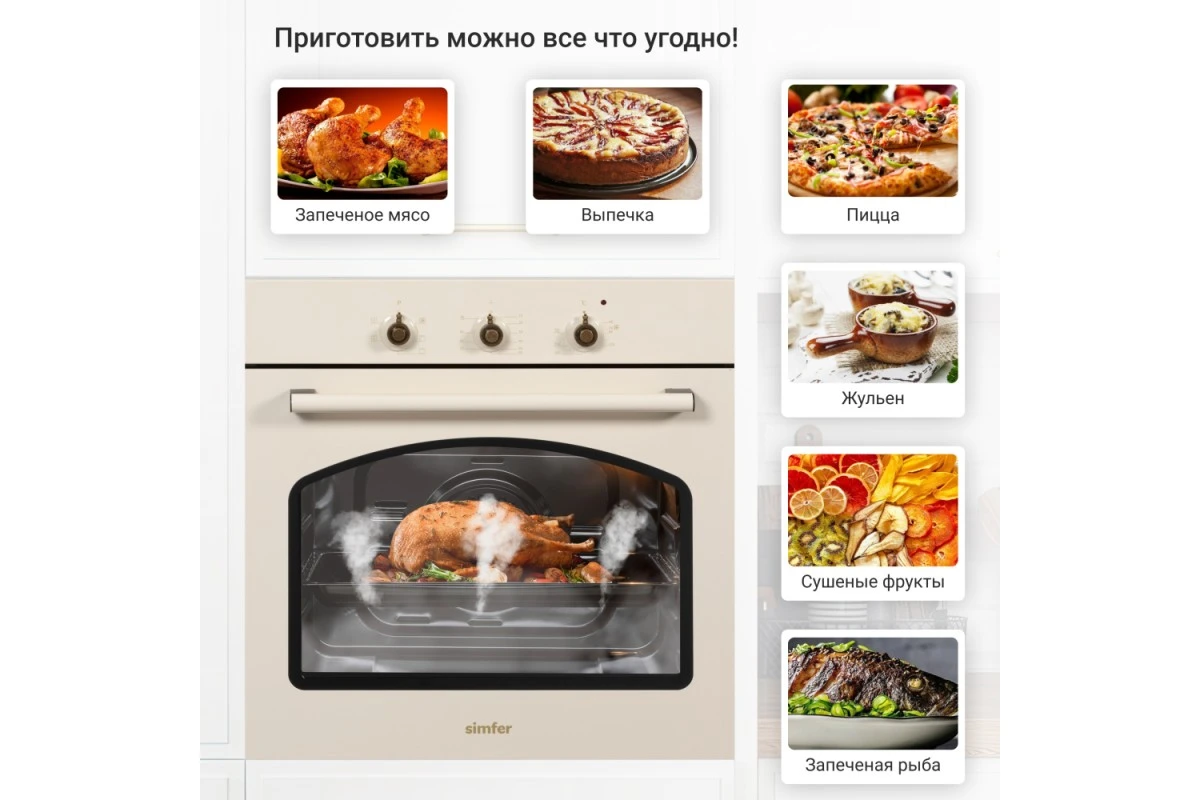 Электрический духовой шкаф Simfer B6EO16007