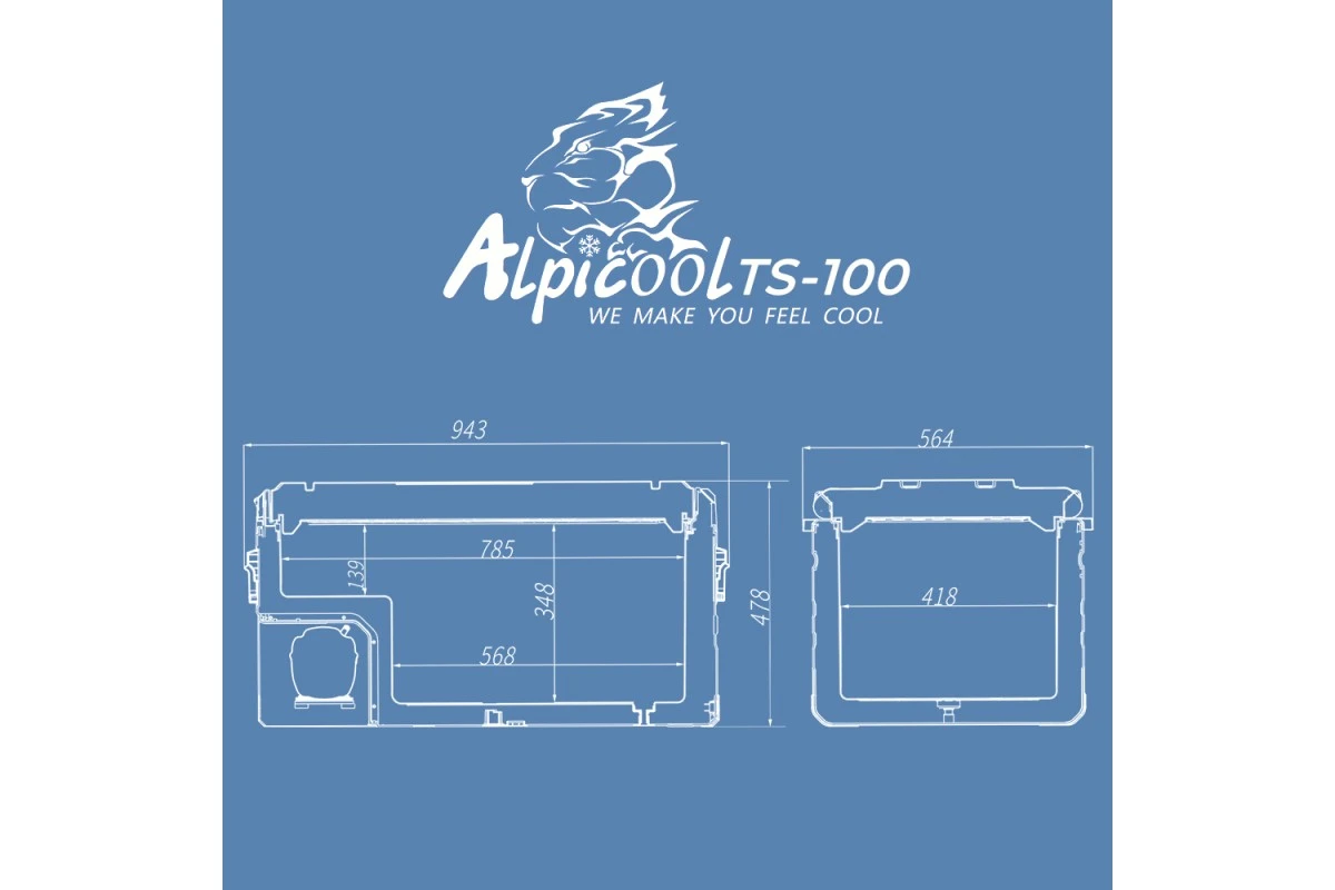 Автохолодильник Alpicool TS100 (12/24)