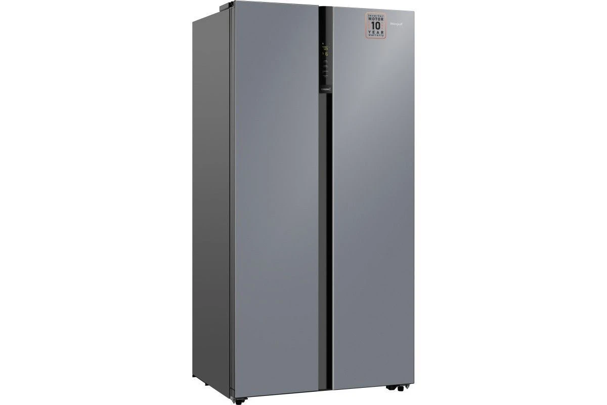 Отдельностоящий холодильник с инвертором Weissgauff WSBS 600 NoFrost Inverter Dark Grey Glass