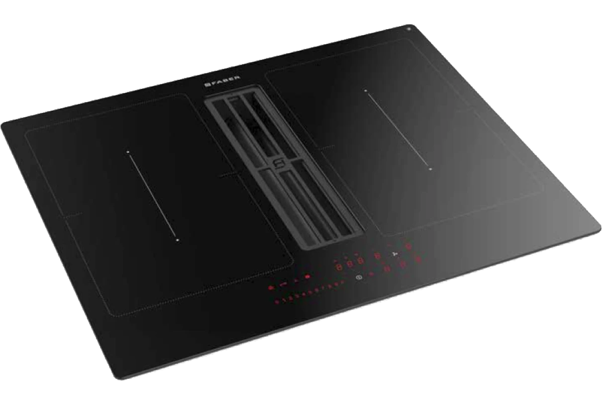 Варочная панель со встроенной вытяжкой Faber GALILEO SMART BK F600+KIT LL H80 340.0627.228
